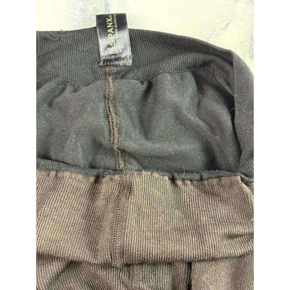 Spanx Reversible Shaping Tights Black Brown High Waist Tummy Control Shaper Sz F